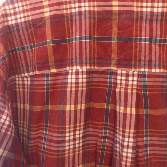 Woolrich Men Burnt Orange Stripe Casual Sh… - Picture 7 of 8